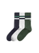 Björn Borg Core Crew Sportsokken - Sokken - Katoen - Wit/Blauw/Groen - 3 Stuks - Maat 36-40