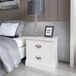 vidaXL French Style Nightstands - 2 Pieces - White