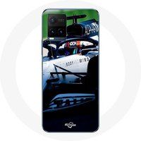Maniacase Hoesje voor Vivo Y21s 2021 / Y21 2021 Formule 1 Pierre Gasly F1 Coureur Wit