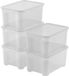 Curver KIS T-Box boîte de rangement avec couvercle - 14L - set de 5 pièces - Transparent