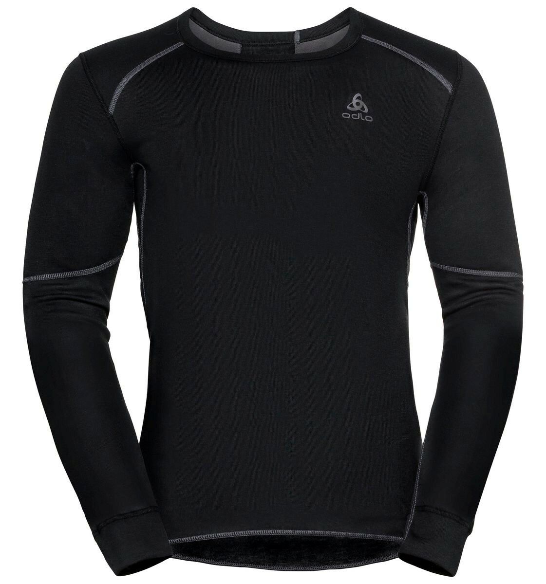 ODLO M BL TOP Crew neck l/s ACTIVE X-WARM ECO Zwart S - Zwart