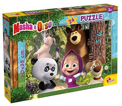 Liscianigiochi Lisciani Giochi - Masha Puzzle Plus 24 - Worden we vrienden? Puzzel voor kinderen, 86085