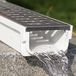 Canal d'évacuation en U avec grille en acier inoxydable