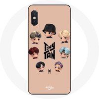 Maniacase Hoesje voor Xiaomi Redmi Note 5 AI Dual Camera BTS TinyTAN Animatie RM Poster Jin Suga J-Hope Jimin V en Jungkook