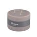 Homea 6bpc022tf Kaars cilindrische paraffine taupe foncé 12,5 x 12,5 x 8 cm