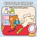 CUDDLE CHAOS: Bold & Easy Coloring Book for Adults and Teens Featuring Cute Bear and Bunny Besties