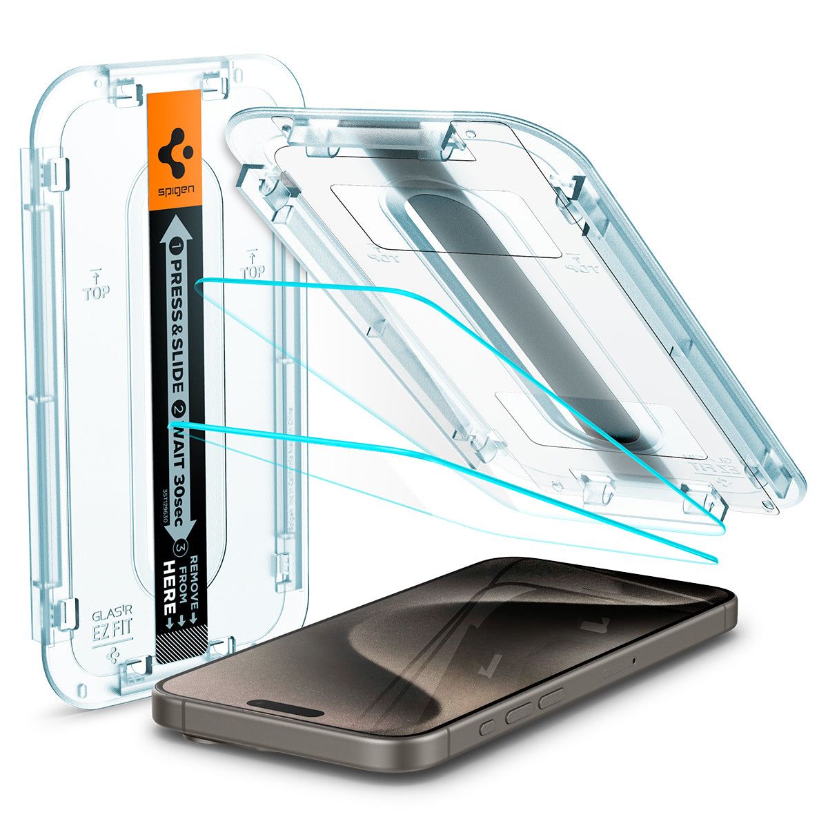 Spigen Glass Screen Protector for Apple iPhone 15 Pro Max - 2 Pack