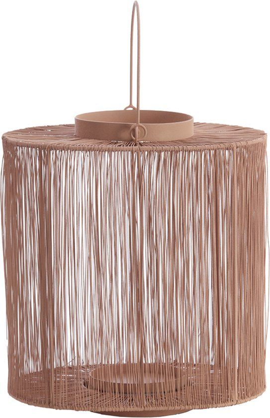 Light & Living Lantaarn BANJO - Oud Roze - Metaal - 24 cm