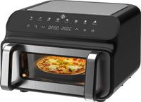 Equivera Airfryer double - Double panier - Dual Cook - Friteuse à air chaud - 8 programmes - 2000W - 10L - Noir