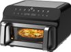 Equivera Airfryer double - Double panier - Dual Cook - Friteuse à air chaud - 8 programmes - 2000W - 10L - Noir