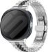 Strap-it Jubilee Stalen Band (Zilver/Zwart) geschikt voor Samsung Galaxy Watch 9 (40/44mm) / Watch 8 (40/44mm) / 8 Classic (46mm)