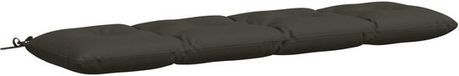 vidaXL Bankkussen VIANEN 100% Polyester Antraciet 170 x 40 x 12 cm