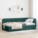 Prolenta Maison Exclusive - Cadre De Lit D'Angle Vert Foncé 90 X 190 Cm Tissu