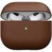 KeyBudz Artisan lederen beschermhoes voor Apple AirPods 3 Case, etui, lederen tas echt leer, hoofdtelefoon oortelefoon accessoires, bruin