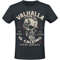 Valhalla is Calling - No Fight No Glory - Nordic W Valhalla is Calling Nordic Warrior T-shirt - zwart