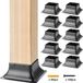 VEVOR Set Van 10 Schroefmoffen 153x153x62mm Paalsteun Koolstofstalen Paal Schoenpaal Paalbasis Grondhulssteunbasis Ideaal voor Verandaleuningen, Pergola'S En Kolommen