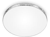 B.K.Licht LED badkamer plafondlamp met glittereffect, IP44, 18W, Kunststof, Ja, Netstroom, Voor binnen, Nee, Ja