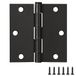 Design House 181495 Deurscharnier in oliegewreven brons, 4-inch, vierkante hoek, 3-pack