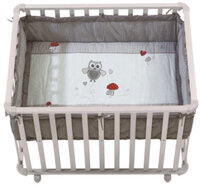 Roba Kinderbox 75 x 100 cm wit Adam & uil - Wit - Gr.100x75 cm