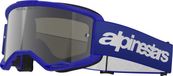 Alpinestars Vision 3 Wordmark Crossbril - Bleu - Lentille miroir argent