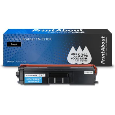 PrintAbout Compatible Brother TN-321BK Toner - Black - 2750 Pages