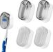 DHSWNNG Porte-brosse à dents Mural Autocollant Blanc Gris clair