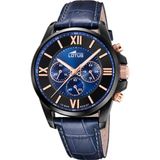 Lotus Herenhorloge 18881/2 Analoog Leer Blauw