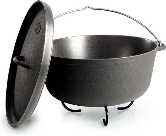 GSI GUIDECAST DUTCH OVEN 7 QT - Zwart - Gietijzer - 6,6 liter