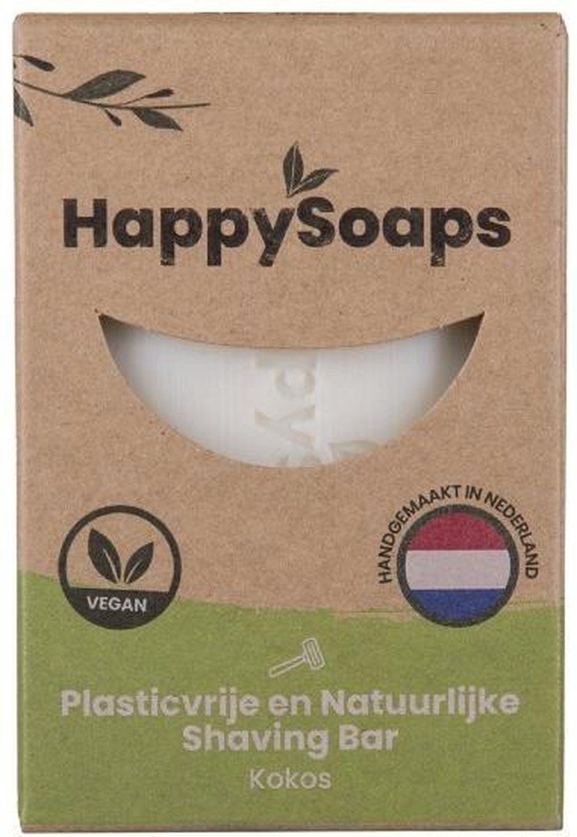 HappySoaps Scheerzeep Kokos 80 gram