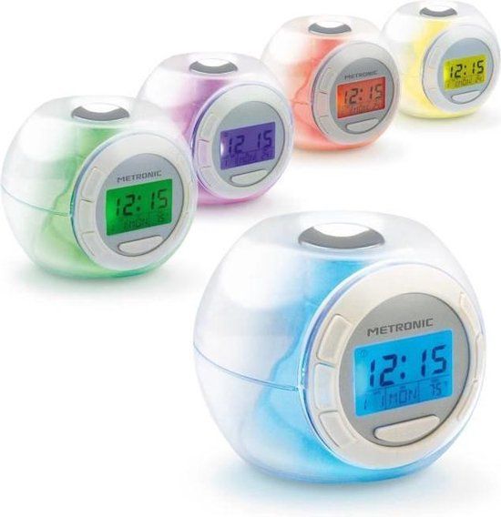 Metronic 477007 Wekker Natuur Wit