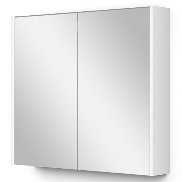 Maxaro Modulo Spiegelkast Met Verlichting 80x70cm Hoogglans Wit