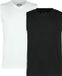R.E.D. by EMP Set van 2 tanktops zwart en wit - Heren - M