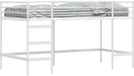 vidaXL Kids'loftbedframe Wit Staal 80 x 200 cm