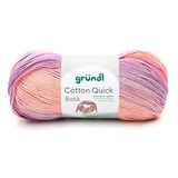 Gründl Cotton Quick Batik garen, crème-roze-lila-sering, 1 x 100 g