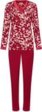 Pastunette Premium - Scarlet Bloom - Pyjama - Viscose - Rood/Ecru - Maat 38