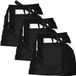 joeji's Kitchen Joeji's 3 Pack Taille Schort, Dames Schorten met 3 Zakken voor Restaurant, Bistro, Tuinieren - Zwart Ober Serveerster Schorten | Halve schort voor heren en dames
