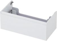 INK - Onderkast 1 Lade Greeploos Gelakt 45gr - 900x450x350 Mm - Hoogglans Wit