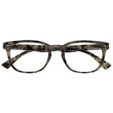 Leesbril OPULIZE ORA Leesbril Grijs Schildpad Wrap Lezers Gregory Peck-Stijl Mannen Vrouwen Scharnieren Met Veer R14-7 +2,00