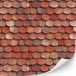Merkloos Poppenhuis Dakpannen - Zelfklevend - Schaal 1:12 - 3 vellen