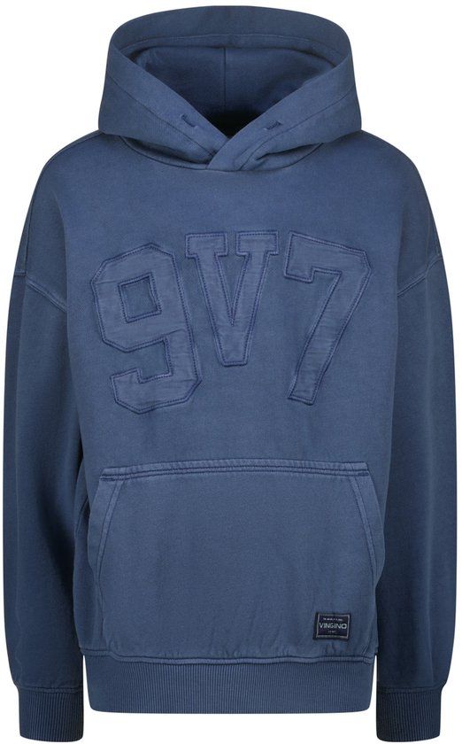 Vingino Natch Jongens Sweater Dark Blue Katoen Maat 128