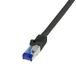 LogiLink C6A053S Netzwerkkabel Schwarz 2 m Cat6a S/FTP Rund