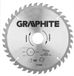 Graphite 57H670 Lame de scie circulaire 190mm, Alésage 30mm, Dents 40