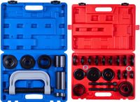 VEVOR Lagerpersset 10+24-Delig, 2-in-1 Kogelgewrichtpers & Wiellagertrekkerset, Afdichtingsdriverset met 13 Bussen, C-frame en Hulzen, Robuuste Demontage- en Installatieset met Koffer