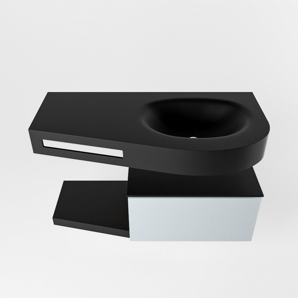 Mondiaz Riva Dulcet badkamermeubel rechts 100cm Urban Clay