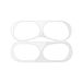 StyleDesign Stofbescherming, sticker, compatibel met Apple AirPods Pro, metaalstofbescherming, sticker, skins in zilver