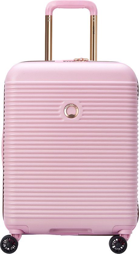 Delsey Freestyle - Handbagage Trolley - 55 cm - Roze - Hardcase - TSA slot - 4 wielen - 35 liter