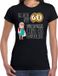 Bellatio Decorations Cadeau T-shirt dames - leeftijd 60 jaar - zwart - luid en duidelijk - verjaardagsfeest M