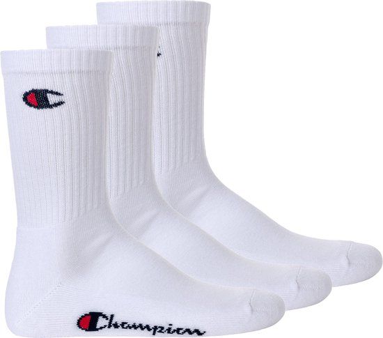 Champion Sokken Set van 3 - Unisex - Wit - Maat 35-38