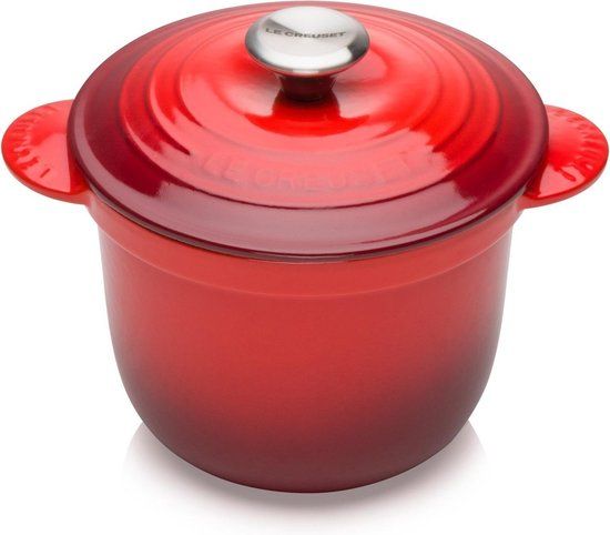 Le Creuset Cocotte Every - 18cm Kersenrood - 2 Liter - Gietijzeren Braadpan