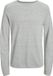 JACK & JONES Jack and Jones Grijze Trui Katoen Ronde Hals Slim Fit - M